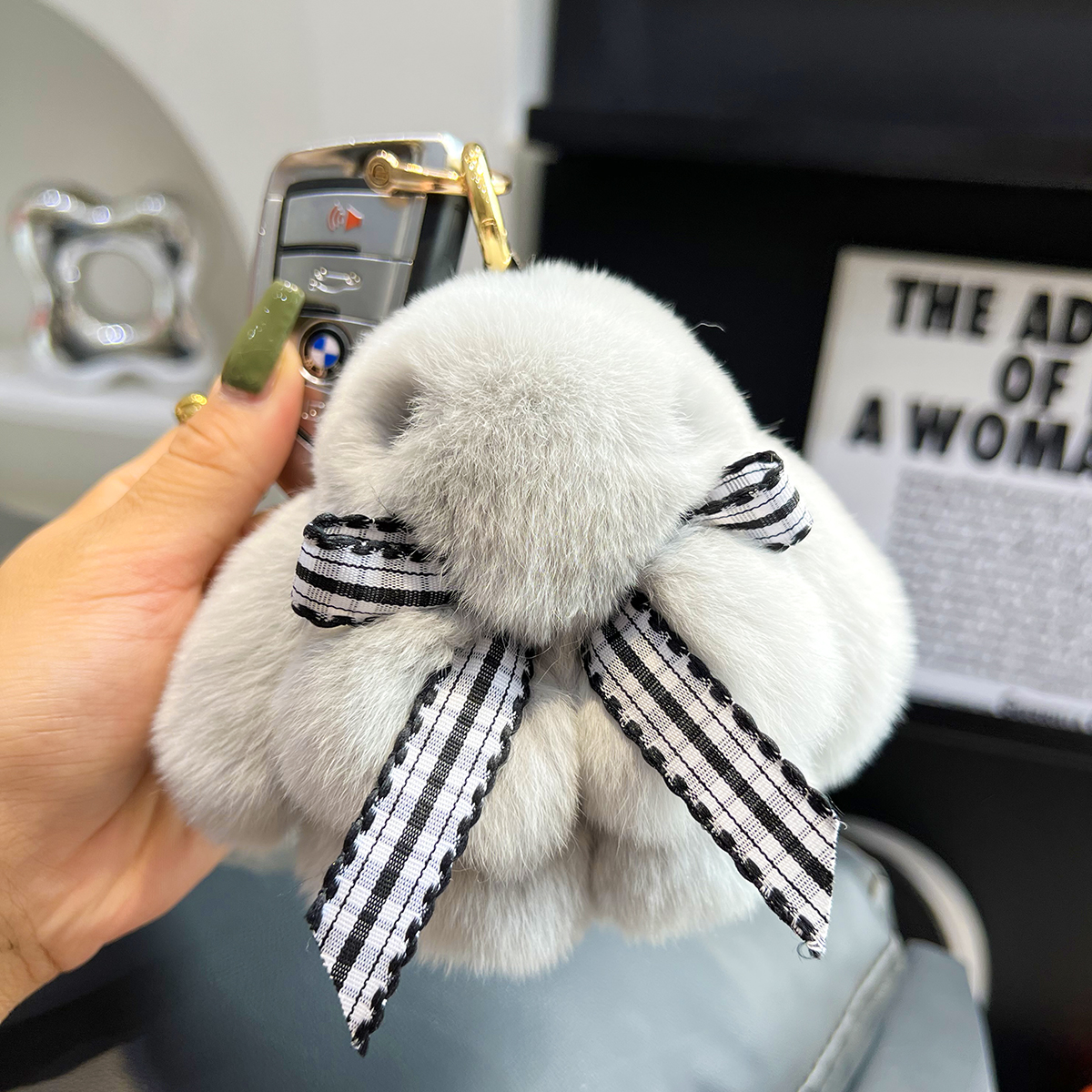 CC家毛绒玩偶汽车钥匙扣挂件