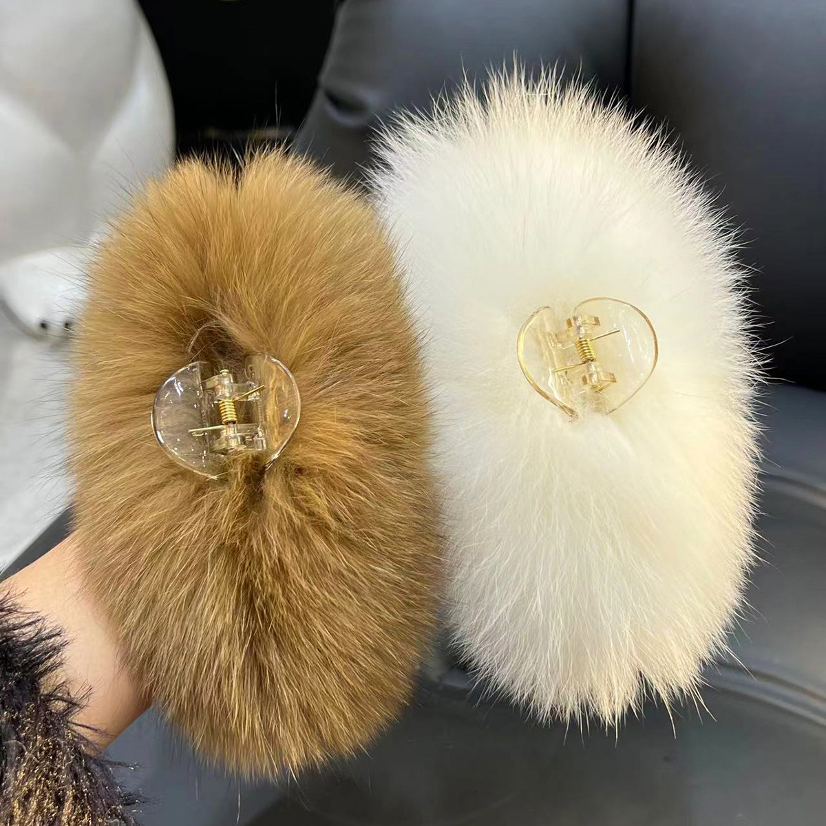 大号抓夹真狐狸毛发夹后脑勺盘发抓夹子头饰鲨鱼夹超仙高级感发饰,饰品/流行首饰/时尚饰品新,发饰,淘宝优惠券,粉丝福利购,淘宝优惠卷