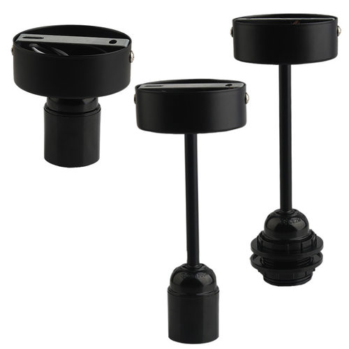 直径80灯古转E27光身全牙加长灯头灯口灯座灯饰灯具DIY配件