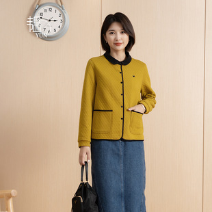YUN韫棒球服外套女款春秋 女士短款夹棉女装外衣日系新款短外套女