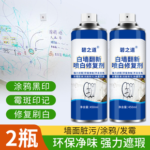 白墙面涂鸦刷白修复剂去霉斑腻子乳胶漆墙壁裂缝脚印水笔遮盖神器