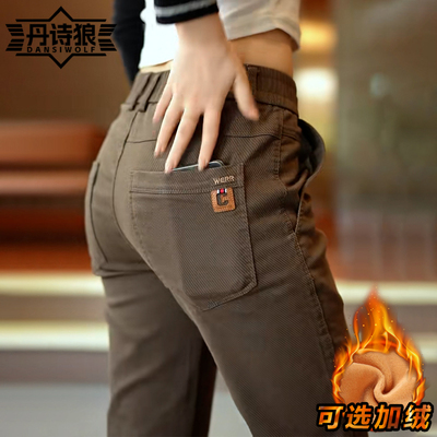 男士直筒修身休闲裤高端商务西裤