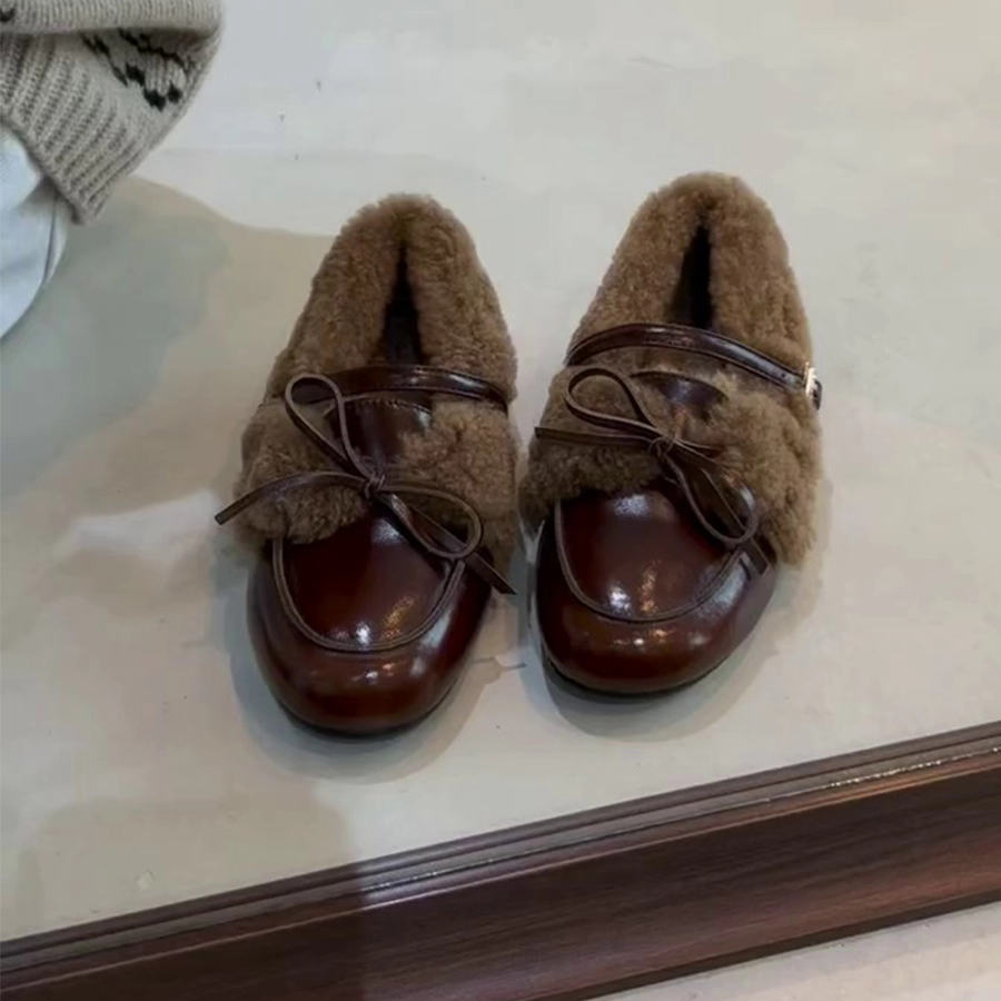 乐福鞋英伦风小皮鞋内增高女加绒