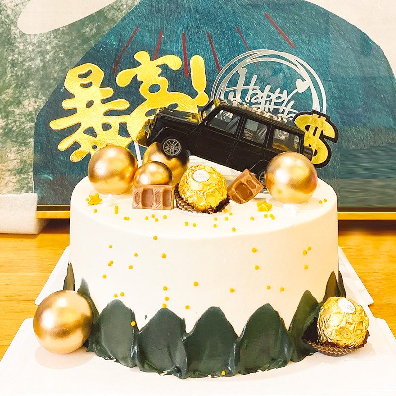 法式复古手工DIY 仿真甜品白色奶油立体蛋糕造型经典派对布景道具