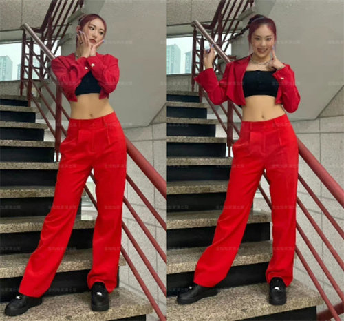 金灿灿2023西装少儿显瘦修身