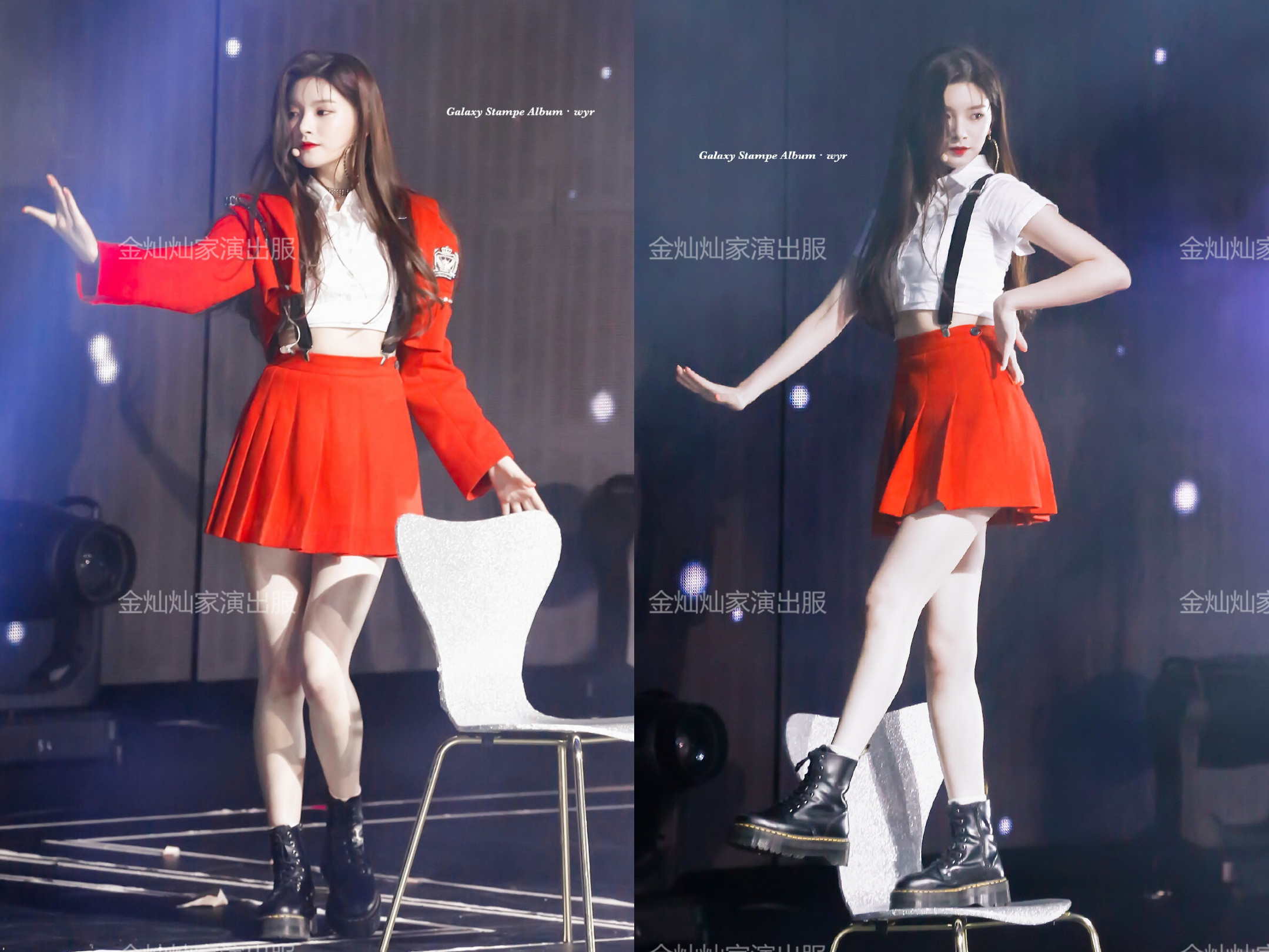 韩国女团舞台打歌服everglow同款