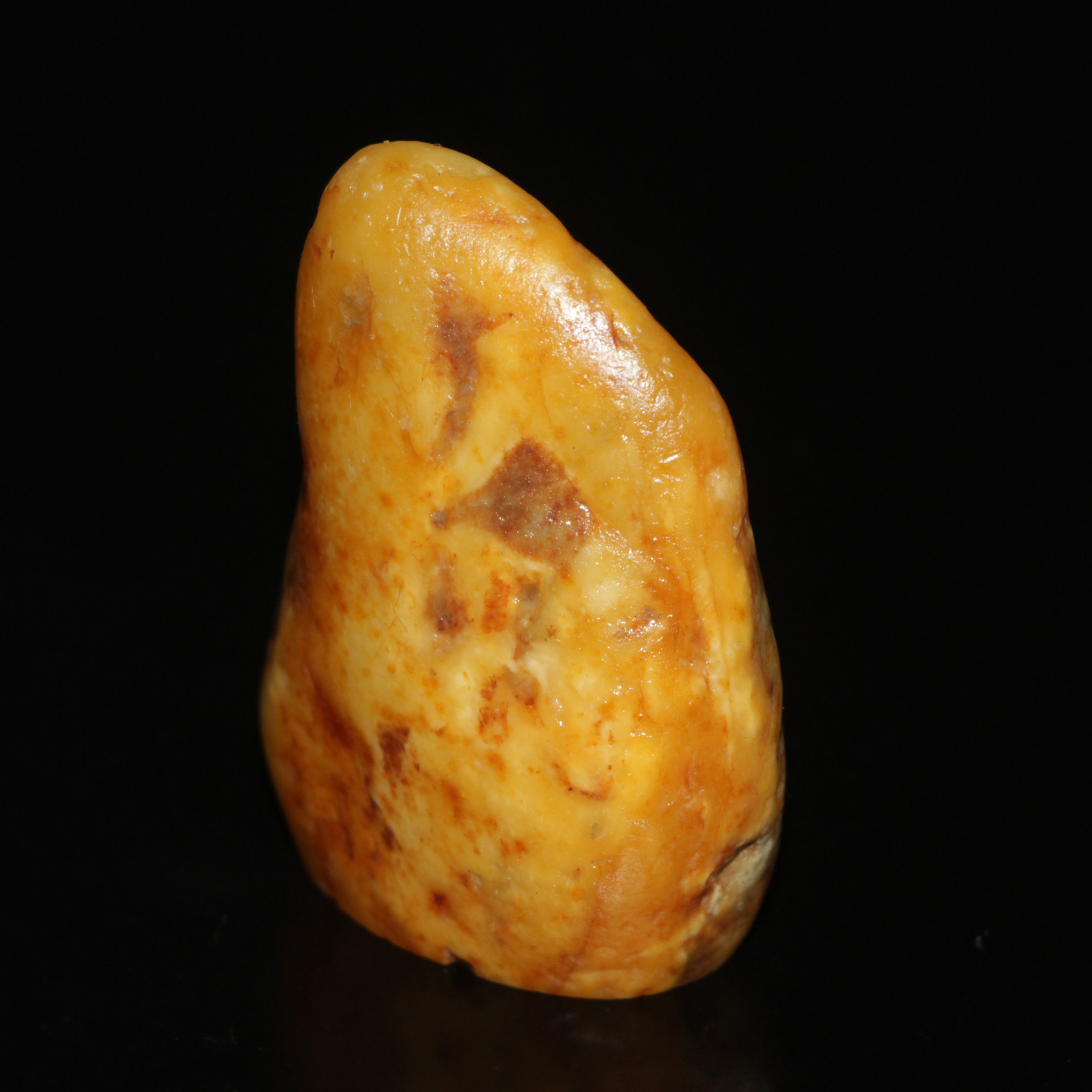 今古堂寿山溪蛋田黄印章天然原石随形章书画起首章1.3&times;3&times;5厘米