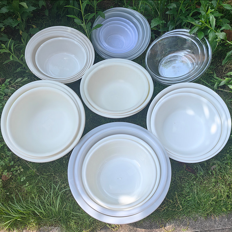 加厚耐用白色塑料盆小号家用宿舍洗脸厨房洗菜盆熟料pet透明圆盆,家庭/个人清洁工具,脸盆,淘宝优惠券,粉丝福利购,淘宝优惠卷