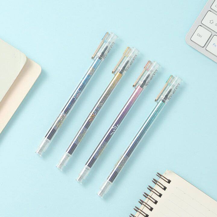 晨光花火祈愿系列c4013大容量中性笔全针管0.5mm三倍书写长度水笔