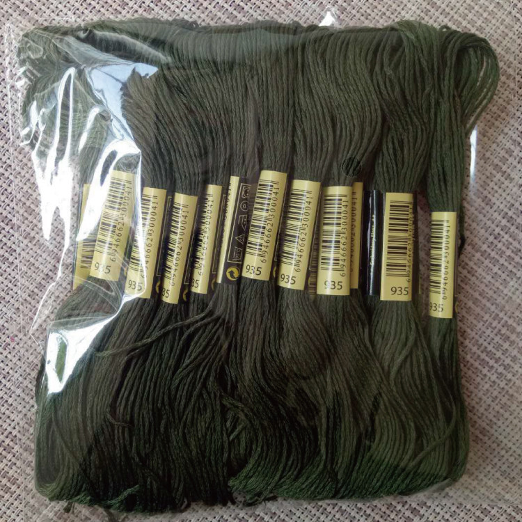 十字绣绣线 935线号10支每支8米6股补配线鞋垫刺绣戳戳乐棉线包邮