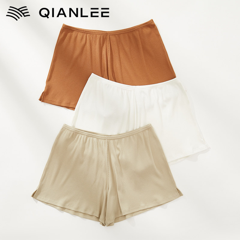 QianLee睡裤女宽松家居短裤莫代尔棉休闲短裤外穿打底防走光安全