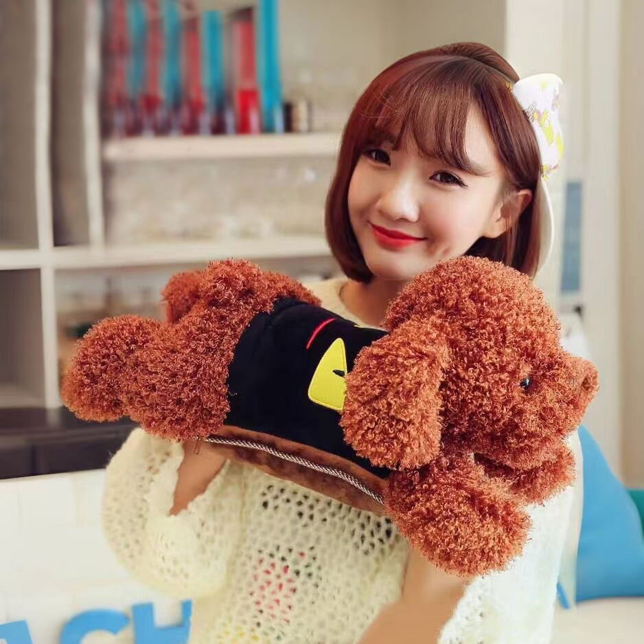 泰迪狗热水袋充电防爆毛绒电暖宝暖水袋学生暖手宝热宝暖宝宝暖肚