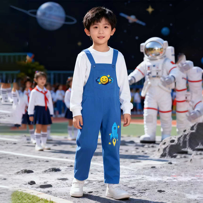 科技未来主题元旦表演服运动会