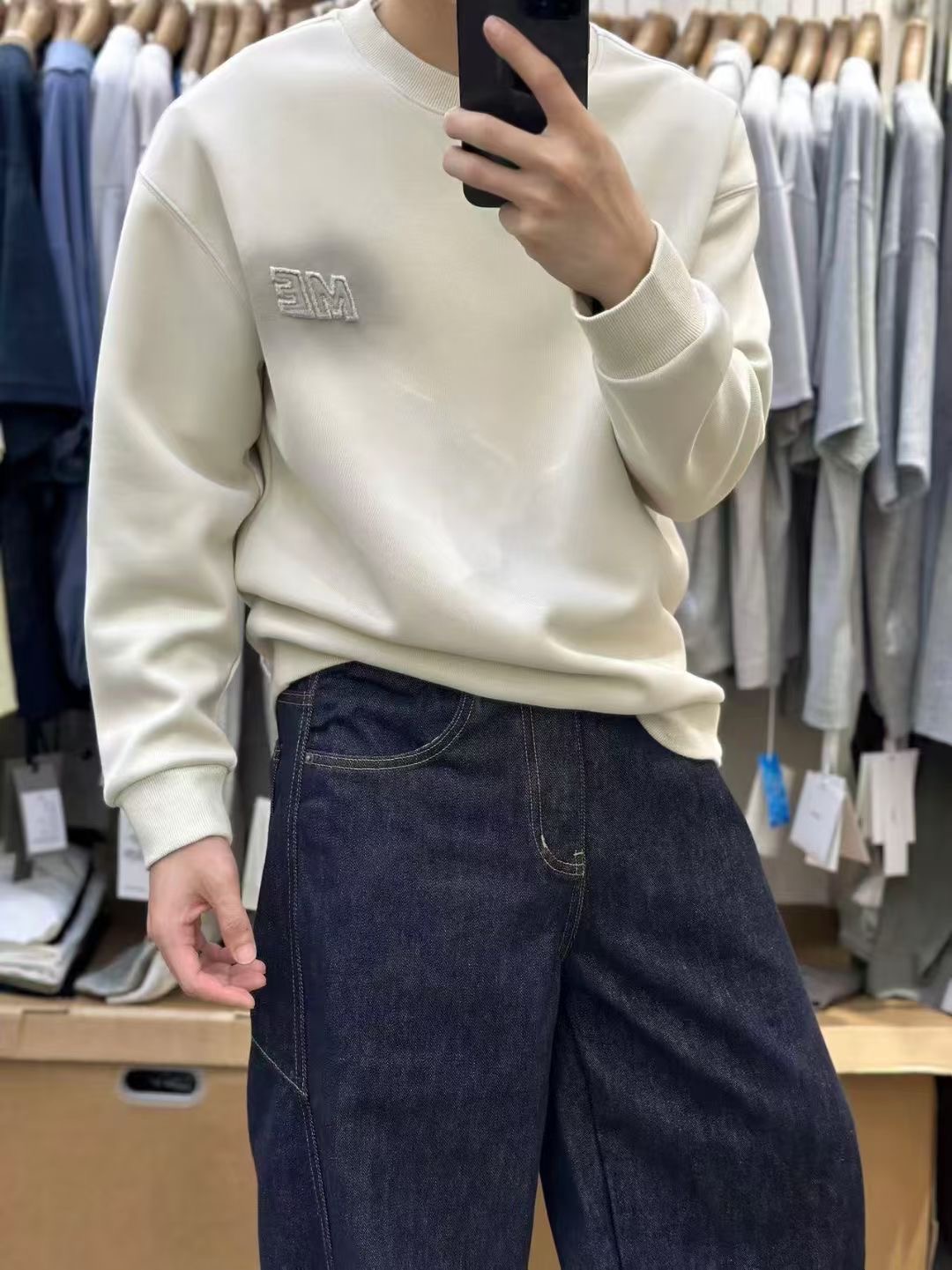 美式复古字母印花卫衣男