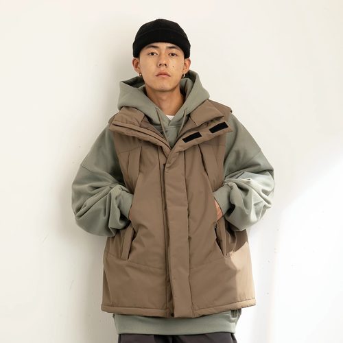 工装棉服马甲男秋冬季新款