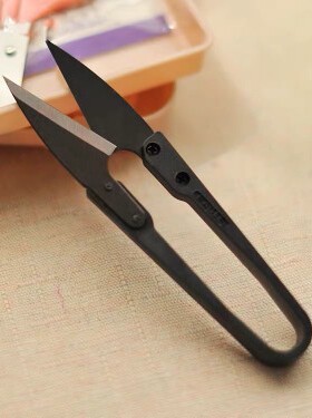 黑色纱剪 高碳钢锋利剪线头 十字绣家用小剪刀 满29包邮