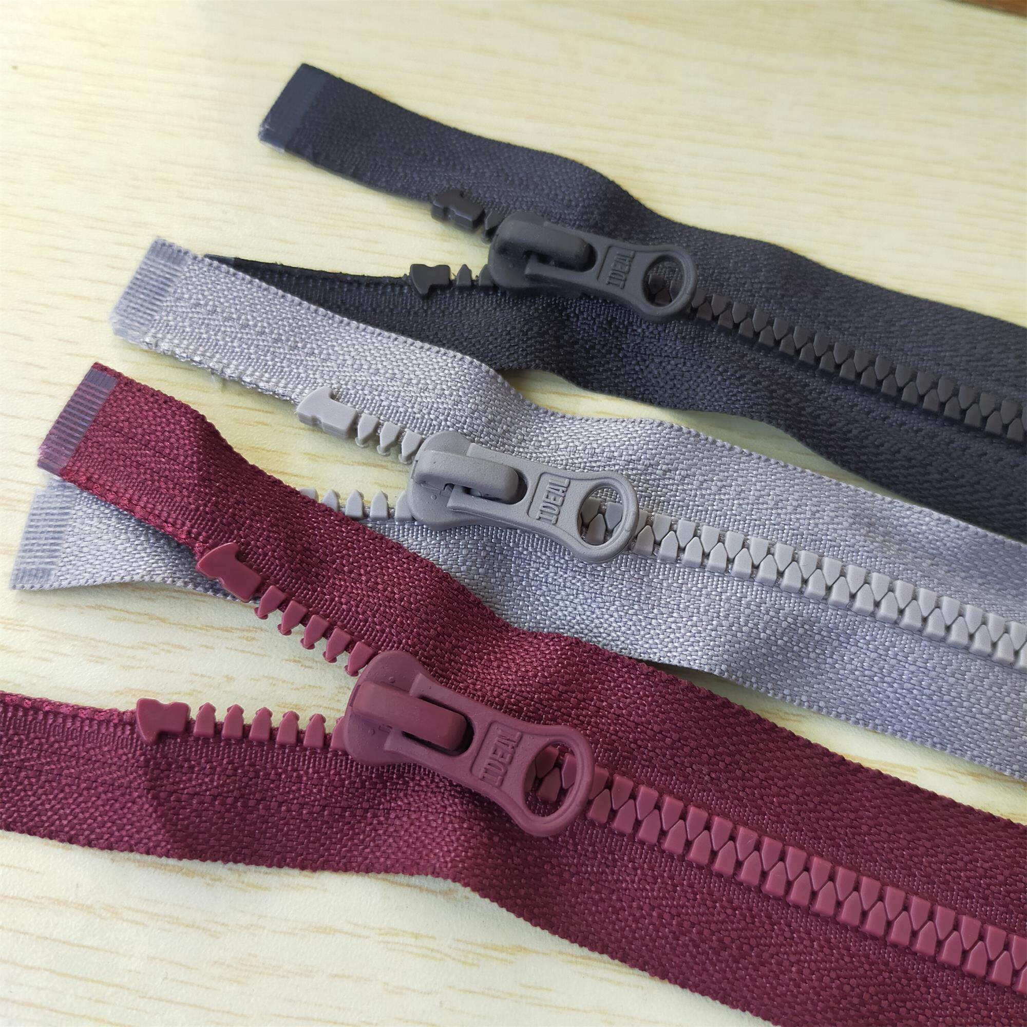 ideal 5号树脂拉链51~66cm 钻石牙 开尾外套拉锁 满29