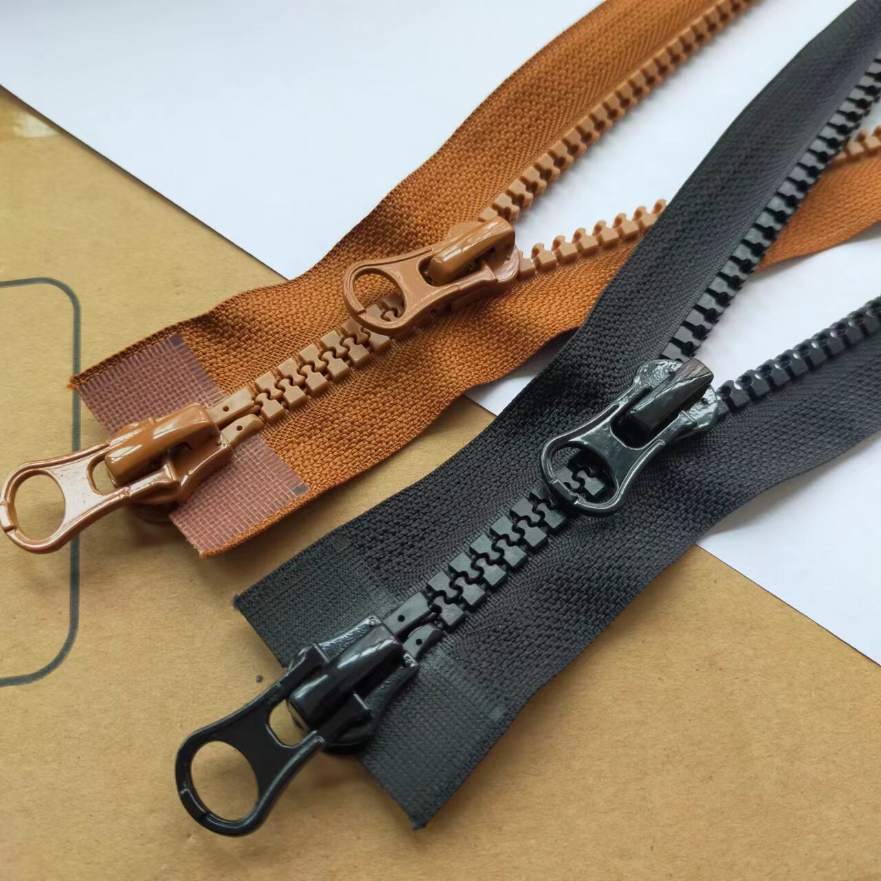 YKK|IDEAL CMZ NO. 8 양면 수지 오픈 테일 지퍼 이중 오픈 대형 치아 다운 재킷 지퍼 29 이상 무료 배송