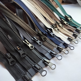 包邮 外套棉服羽绒服拉锁满29 左插右插 ykk5号树脂双头拉链