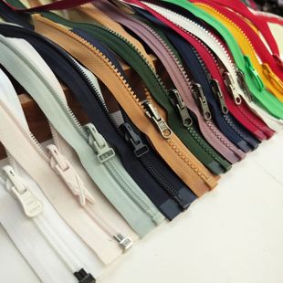 包邮 ykk 两面穿轨道拉头外套三合一满29 SAB5号树脂尼龙 双面拉链