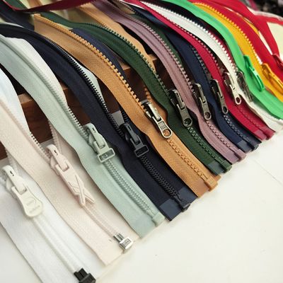 ykk/SAB5号树脂尼龙 双面拉链 两面穿轨道拉头外套三合一满29包邮