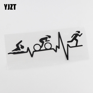 划痕遮挡 YJZT 运动铁人三项 创意贴纸 HY3272 汽车个性