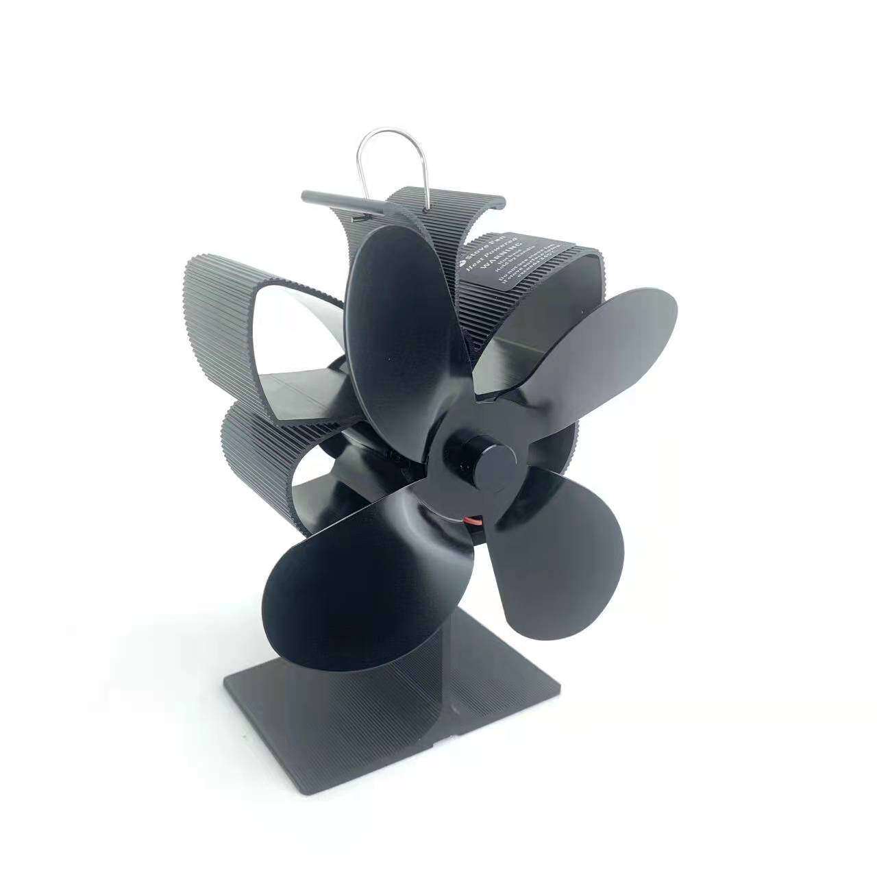 壁炉风扇新款蝴蝶款热动力风扇生态木壁炉加热炉灶热风扇