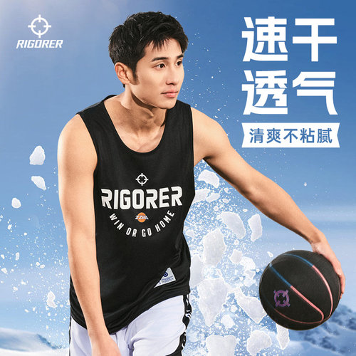 准者运动背心男透气快干无袖T恤