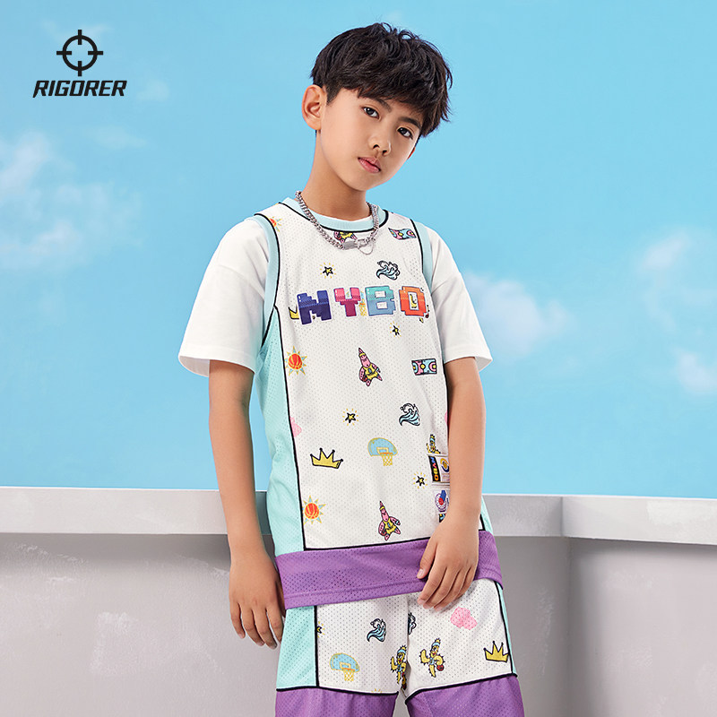 准者新款儿童运动背心篮球训练跑步卡通图案圆领马甲无袖T恤,运动/瑜伽/健身/球迷用品,篮球服,淘宝优惠券,粉丝福利购,淘宝优惠卷