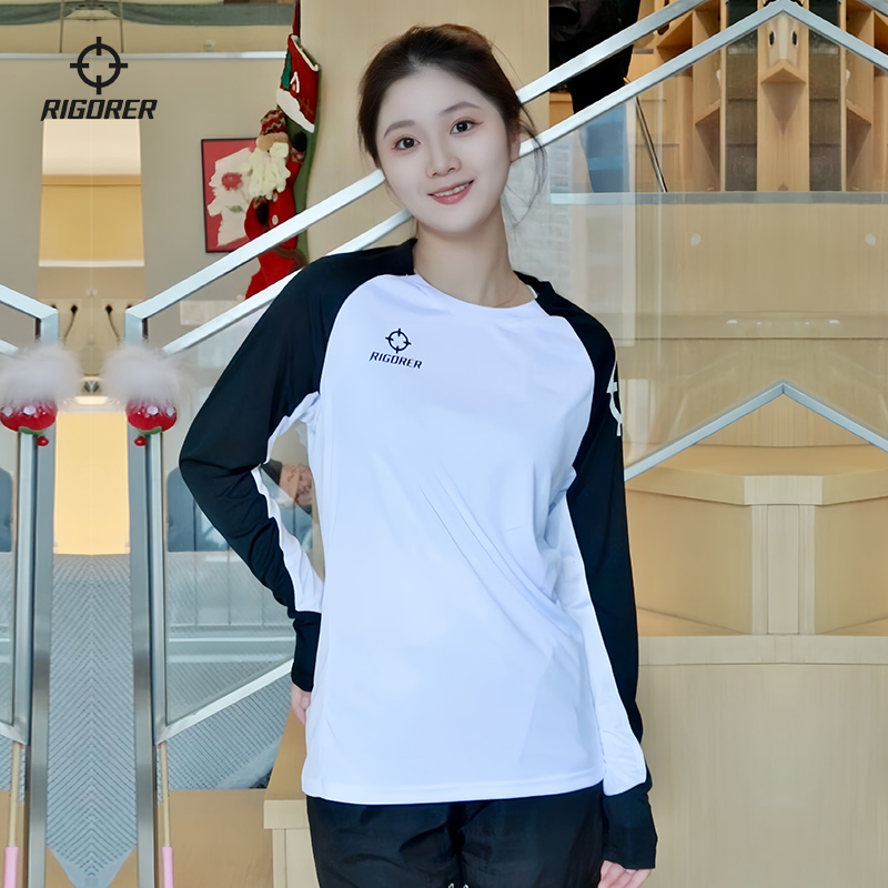 准者长袖T恤投篮服女秋季新款美式篮球运动训练健身衣服休闲上衣