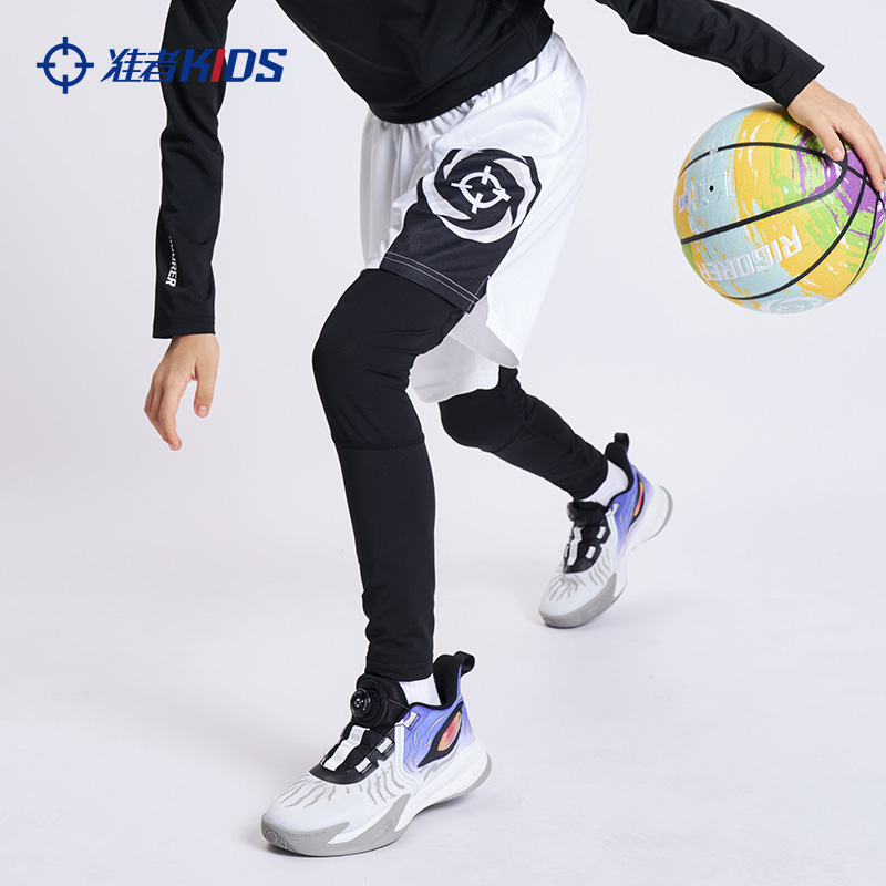 准者儿童紧身裤训练运动长裤