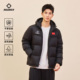 面包服外套 黑色加厚连帽保暖防风短款 准者运动羽绒服男子秋季 新款