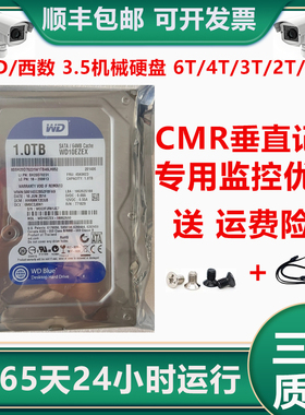 WD/西数监控硬盘大华海康1T2T 3T 4T 6T监控录像机点歌机存储机械