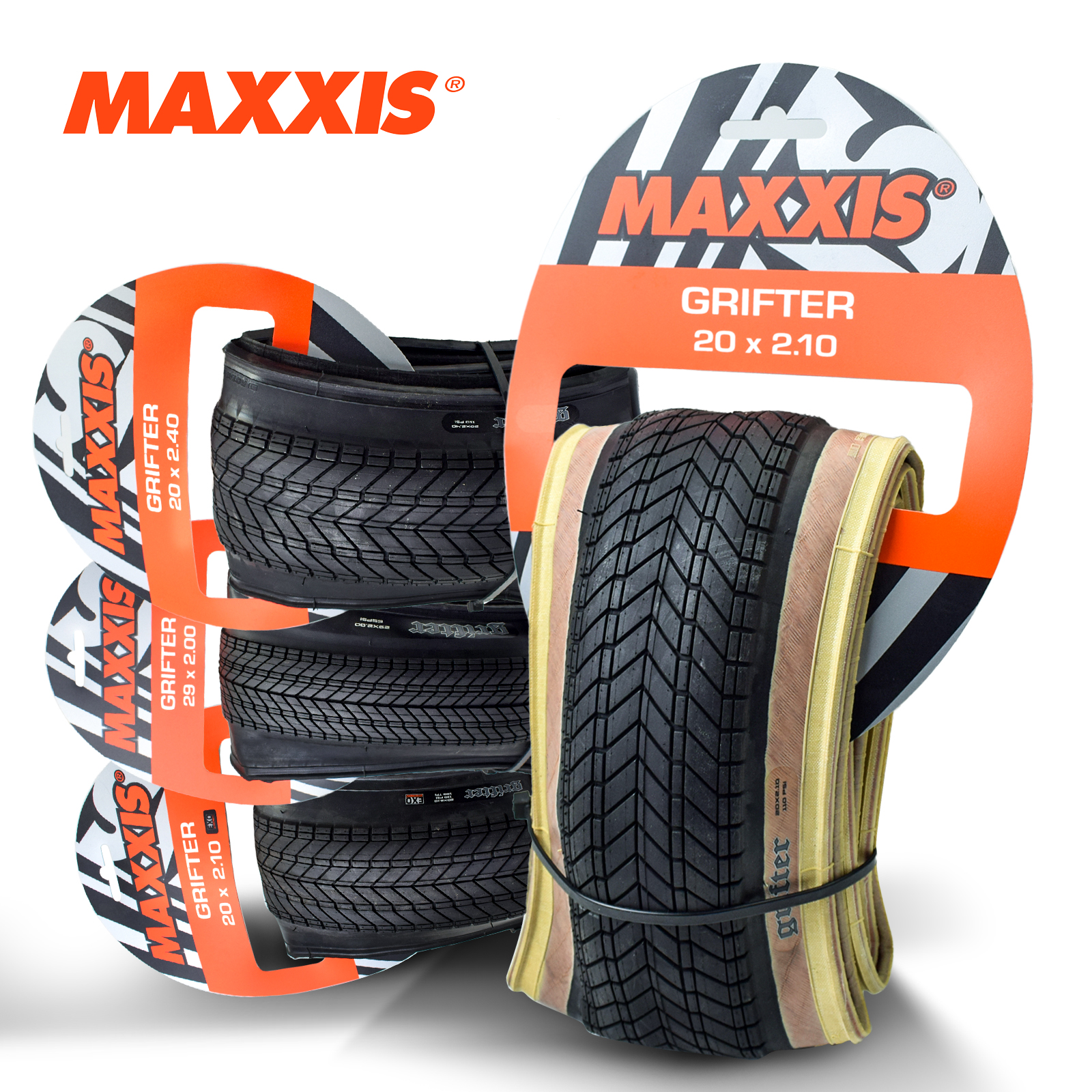 玛吉斯grifter黄边山地车折叠胎