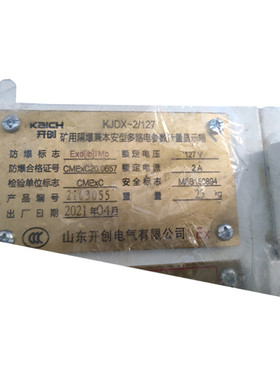 山东开创KJDX-2/127矿用隔爆兼本安型多路电参数计量显示箱