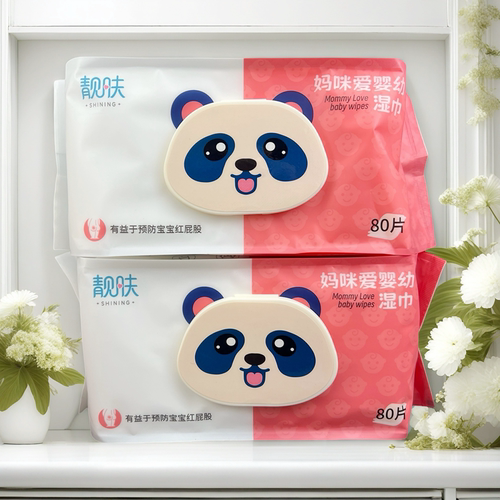 靓肤妈咪湿巾80片湿巾纸无纺布