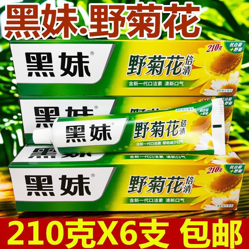 黑妹野菊花清新菊花香型牙膏210g