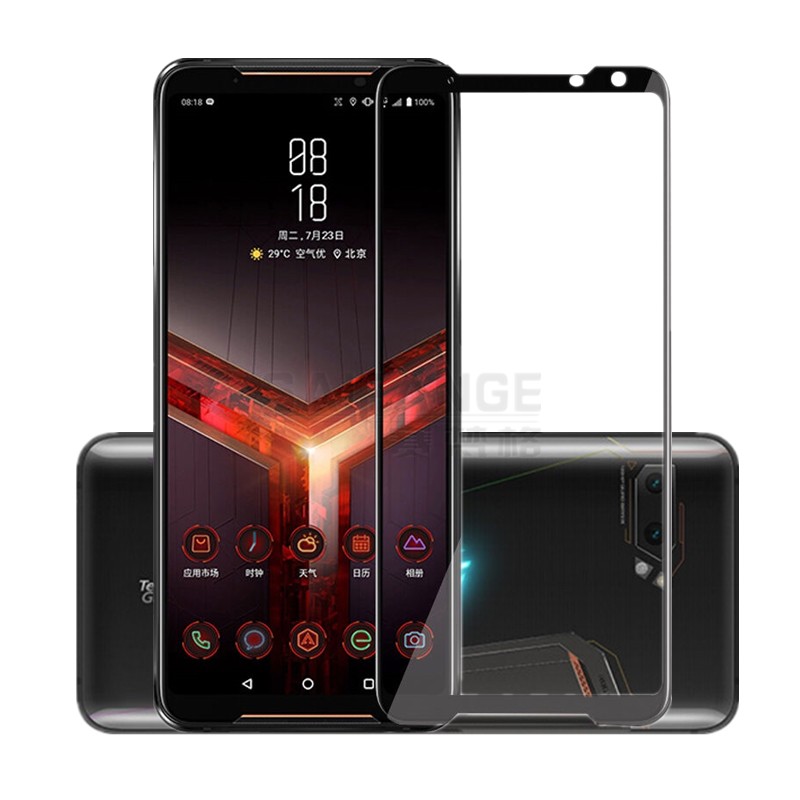 ASUS华硕ROG2钢化膜全屏覆盖游戏手机rog1代保护膜高清防爆玻璃膜