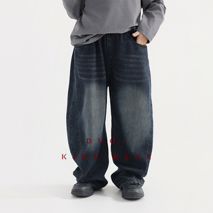 新款 多加潮牌童装 儿童牛仔裤 2025年秋装 中大童潮 男童时髦牛仔长裤