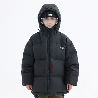 多加潮牌童装儿童羽绒服2025冬装新国标90白鸭绒户外山系男童外套