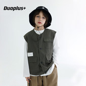 清仓粉丝福利 男童马甲外穿儿童山系马夹宝宝洋气时髦背心潮 童装