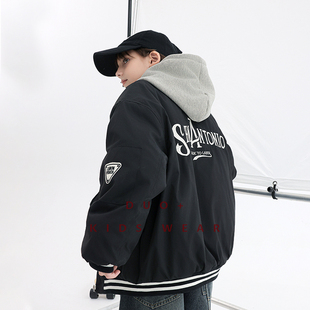 多加潮牌童装男童棉服儿童夹棉外套冬装新款中大童夹克加厚棒球服