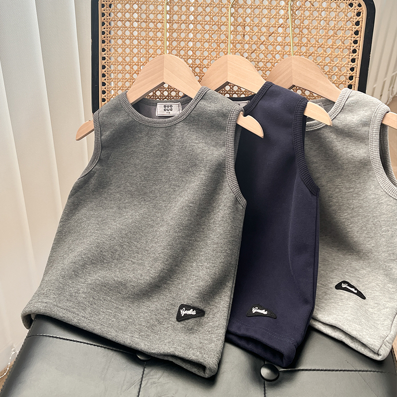 DUOPLUS日系休闲加绒马甲