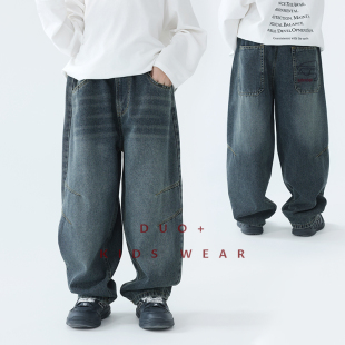 男童时髦帅气牛仔长裤 多加潮牌童装 新款 秋装 中大童潮 儿童牛仔裤