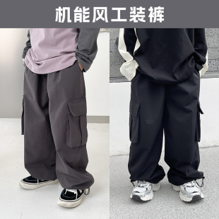 2024年春装 裤 男童工装 儿童帅气长裤 中大童休闲裤 新款 多加潮牌童装