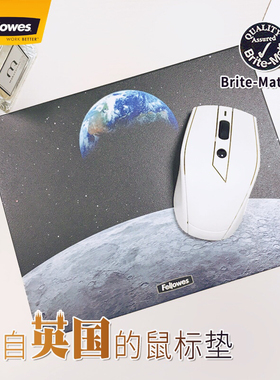 Fellowes范罗士电脑笔记本游戏硫化树脂办公鼠标垫顺滑超大鼠标垫