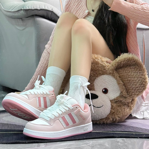 低帮板鞋女GLOBULL厚底面包鞋