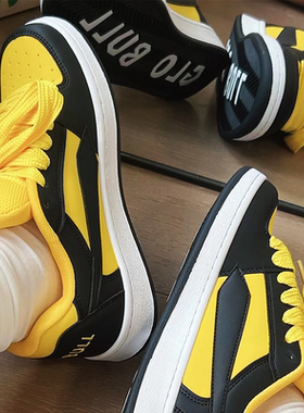 GLO BULL黄色面包鞋2025春秋新款女鞋美式复古日常休闲板鞋学生