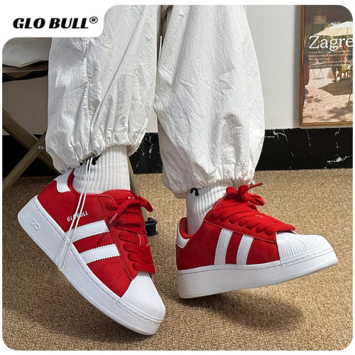 GLO BULL情侣厚底增高百搭面包鞋女2025新款春秋潮流休闲运动板鞋