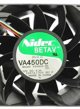 Nidec VA450DC V34809-90 12V 3.3A 12CM 12038 大风量高转速风扇